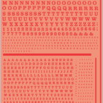 Letters and Numbers Waterslide Decals – Clarendon Font (Red, 3 Sizes) – Multi Scale Model Transfers