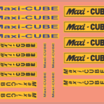 Maxicube Truck Refrigeration Waterslide Decal Set – Multi Scale Truck & Trailer Model Decals