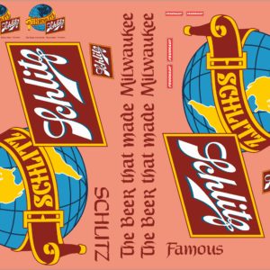 Schlitz Beer Trailer Waterslide Decal Set – Multi Scale Truck & Trailer Model Decals