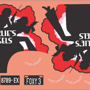 Charlie’s Angels Van Waterslide Decal Set – Multi Scale TV Series Custom Vehicle Model Decals