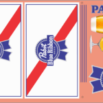 Pabst Blue Ribbon Beer Truck (“CONVOY”) Trailer Waterslide Decal Set – Multi-Scale Model Decals