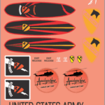 Apocalypse Now “Col. Kilgore” UH-1D Huey Helicopter Decal Set – Waterslide Decals – Multi-Scale Military Model