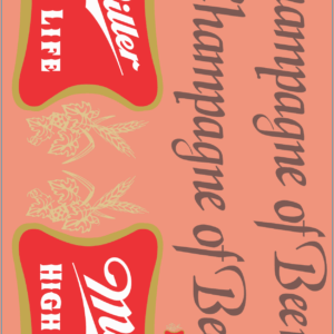 Miller Beer Truck Decals – Water Decal – Waterslide – Multi-Scale Truck & Trailer Models