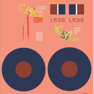 WWII Lancaster K2 Bomber Decals – Water Decals – Waterslide – Multi-Scale