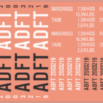 ADF 20' Container Marking Decals – Water Decal – Waterslide – Multi-Scale