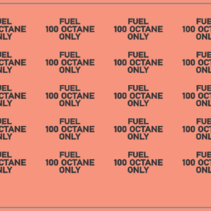 Fuel Cap 100 Octane Text – Multi-Scale Waterslide Decals