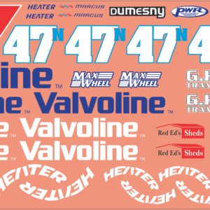 Midget Sprintcar Decals “Marcus Dumesny” – Multi-Scale Waterslide Decals