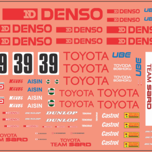 Toyota 89CV Monza 1990 – Multi-Scale Waterslide Decals