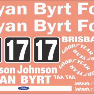 1977 XB GT Dick Johnson #17 – Multi-Scale Waterslide Decals