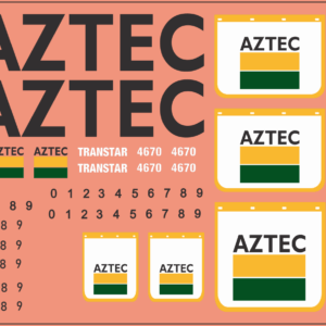 Aztec Transport Multi-Scale Waterslide Truck Decals