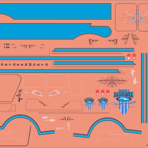 Kenworth T909 “Brett Marsh” Multi-Scale Waterslide Decals