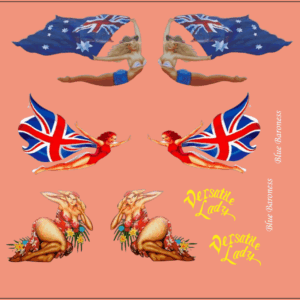 Versatile Lady” Holden HX Panel Van Mural Decal Set