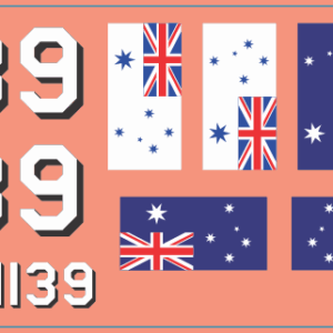 Holden HQ SS Multi-Scale Waterslide Decal Set