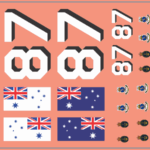 HMAS Yarra Ship Multi-Scale Waterslide Decal Set