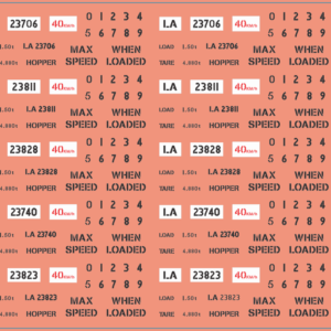 LA Wagon Decals – Multi-Scale Waterslide Decals