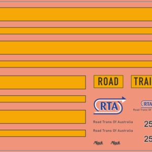 Road Trains Australia Mack Superliner 'CB 46 NL' – Multi-Scale Waterslide Decals
