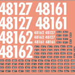 NSWGR 48 Class Loco & Number Board Decals – Multi-Scale Waterslide Decals