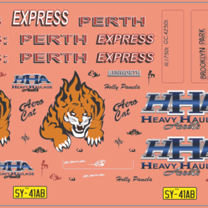 Kerswells Melbourne–Perth Express Truck Decals – Multi-Scale Waterslide Decals