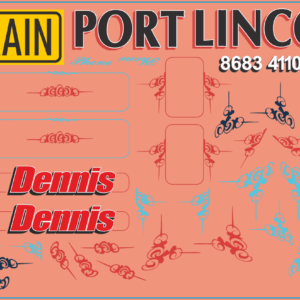 Dennis Transport Western Star Truck Decals – Multi-Scale Waterslide Decals