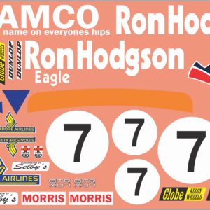 John Leffler #7 Ron Hodgson LJ Torana Multi-Scale Waterslide Decals