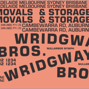 Wridgeway Bros 1970s Van Lines MEL Trailer Multi-Scale Waterslide Decals