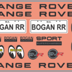 Bogan Range Rover Car Multi-Scale Waterslide Decals