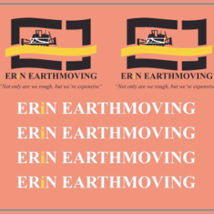 Erin Earthmoving Name Multi-Scale Waterslide Decals