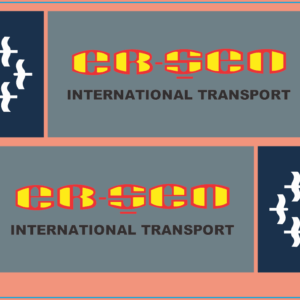 Ersen International Transport Trailer – Silver Multi-Scale Waterslide Decals