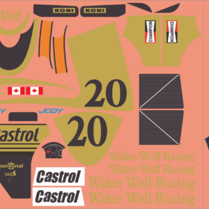 Formula 1 Tamiya F104 19498058 Multi-Scale Waterslide Decal Set