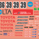 Toyota Minolta 88C-V – Multi-Scale Waterslide Decals