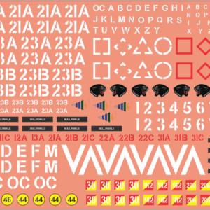 ADF Army Leopard AS1 Tank – Multi-Scale Waterslide Decals
