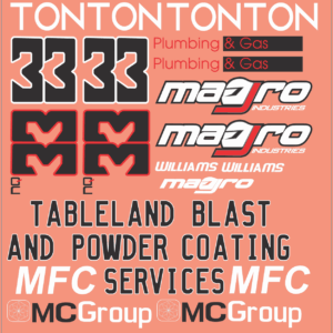 John Magro “33” Sprint Car – Multi-Scale Waterslide Decals