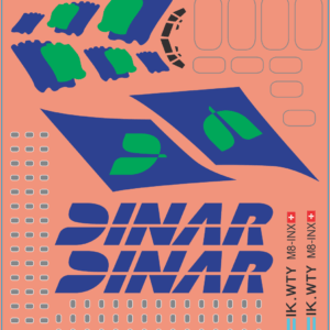 DINAR MD-80 Airlines – Multi-Scale Waterslide Decals