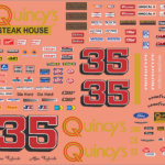 1986 Ford Thunderbird “Alan Kulwicki #35” – Multi-Scale Waterslide Decals