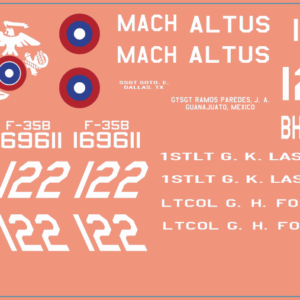Italeri F-35B Lightning II – Multi-Scale Waterslide Decals