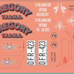 TJ & MA Gregory Bedford Truck Decals – Multi-Scale Waterslide Decal