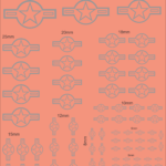 US Air Force Camouflage Paint Scheme – Multi-Scale Waterslide Decals