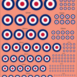 UK Airforce Insignia Waterslide & Multiscale Decals