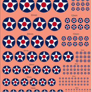 US Army Air Corps / Navy Air Force 1919-1927 Waterslide & Multiscale Decals