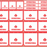 Mudflap Decals – International #1 White | White Vinyl Media | Multi-Scale (1/14, 1/24, 1/32, 1/50, 1/64, 1/87)
