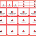 Mudflap Decals – International Harvester | White Vinyl Media | Multi-Scale (1/14, 1/24, 1/32, 1/50, 1/64, 1/87)