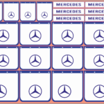 Mudflap Decals – Mercedes | White Vinyl Media | Multi-Scale (1/14, 1/24, 1/32, 1/50, 1/64, 1/87)