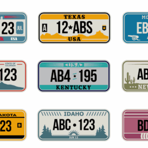 Number Plate Decals