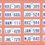 VIC Standard Licence Plates 20 Pair Blue-on-White Decal Set | Model Mate Decals