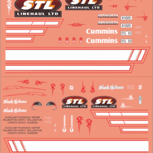 STL Linehaul Kenworth K100 Truck Decals | Scale Model Water Slide Decals ? Model Mate Decals