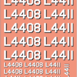 RAN Landing Craft Number Decals ?L4408? & ?L4411? | Naval Model Water Slide Decals ? Model Mate Decals