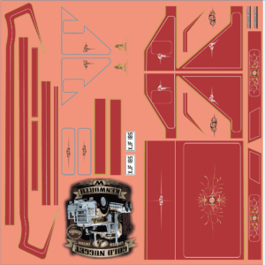 ?Gold Nugget? Kenworth SAR Truck Waterslide Decals ? Custom Heavy Haul Livery Scale Model Set | MMD