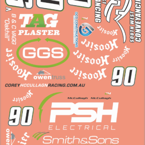 Midget Speedway ?Smith & Sons? Slot Car Waterslide Decal ? Racing Livery Scale Model Detail Set | MMD